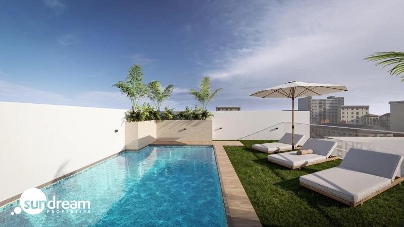 g_43520-46-6 Ático de 1 dormitorio con solarium privado a 800m de la playa y el paseo marítimo en Torrevieja(Alicante)