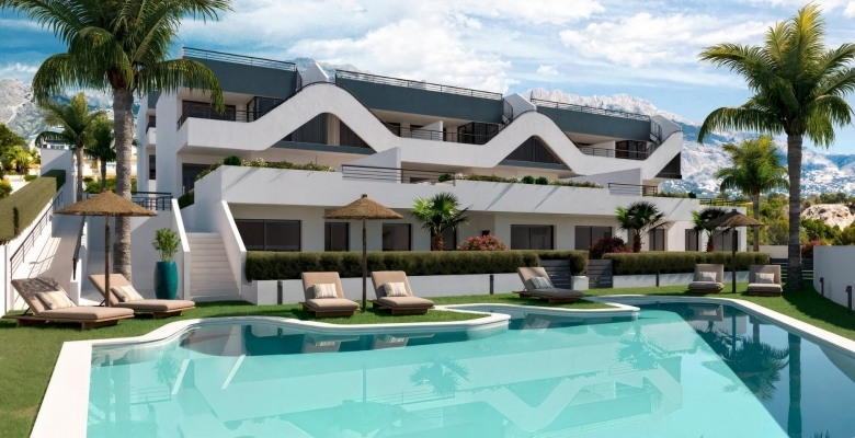 Apartamento de nueva construcción de 2 dormitorios con vistas abiertas en Alfaz del Pi(Alicante)