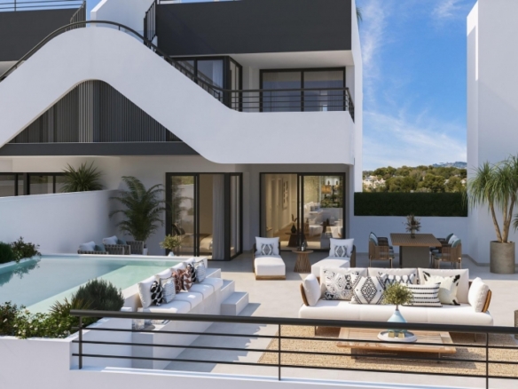 Apartamento de nueva construcción de 2 dormitorios con vistas abiertas en Alfaz del Pi(Alicante)
