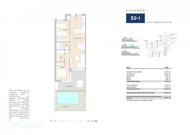 g_43521-8-17 Apartamento de nueva construcción de 2 dormitorios con vistas abiertas en Alfaz del Pi(Alicante)
