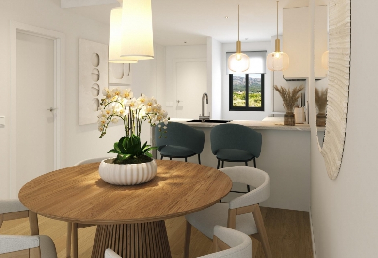 Apartamento de nueva construcción de 2 dormitorios con vistas abiertas en Alfaz del Pi(Alicante)