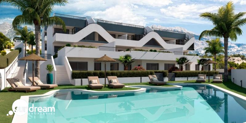 Ático de 2 dormitorios con solarium privado y vistas magnificas a la venta en Alfaz del Pi(Alicante)