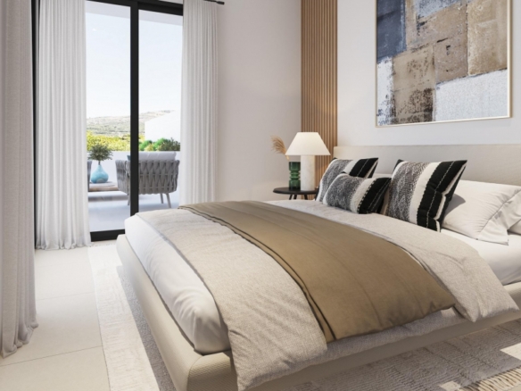 Ático de 2 dormitorios con solarium privado y vistas magnificas a la venta en Alfaz del Pi(Alicante)