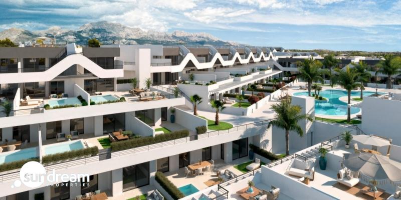 Apartamento de nueva construcción con 3 dormitorios y vistas abiertas en Alfaz del Pi(Alicante)