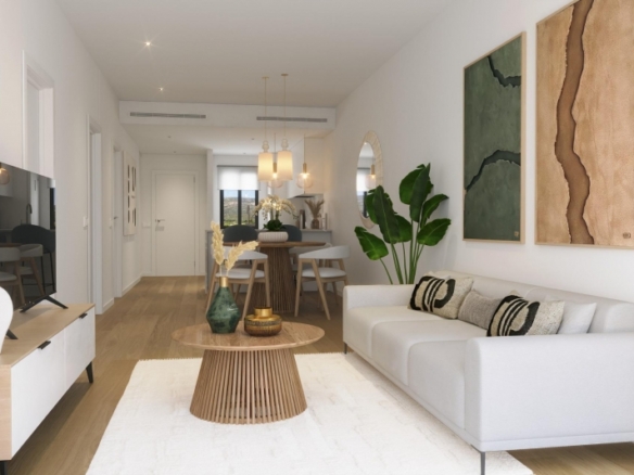 Apartamento de nueva construcción con 3 dormitorios y vistas abiertas en Alfaz del Pi(Alicante)