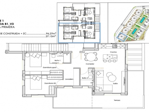 Apartamento de 2 dormitorios a la venta en Santa Rosalia Lake and Life Resort