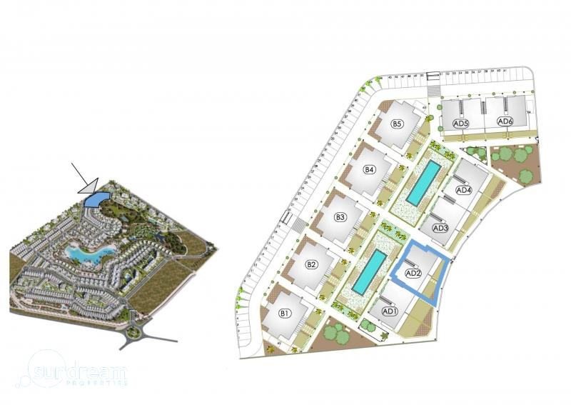 Bungalow de planta baja con 2 dormitorios de nueva construcción en Santa Rosalia Lake and Life Resort