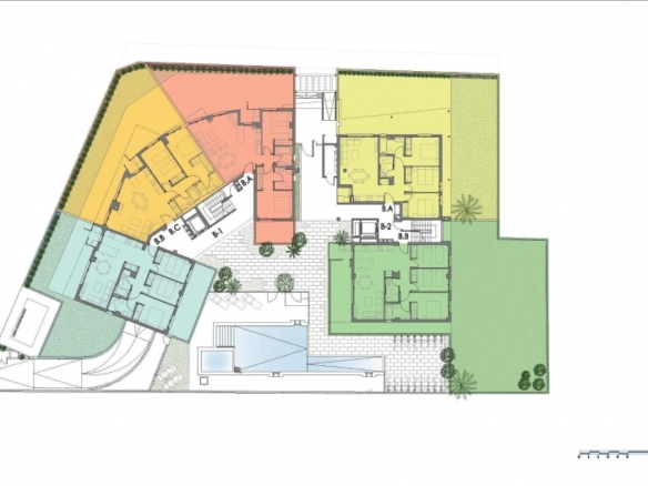 Apartamento de planta baja con 2 dormitorios y amplia terraza a 100 metros del mar en Jávea(Alicante)