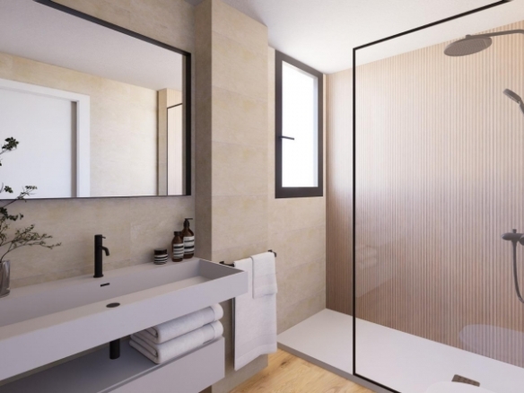 Apartamento de planta baja con 2 dormitorios y amplia terraza a 100 metros del mar en Jávea(Alicante)