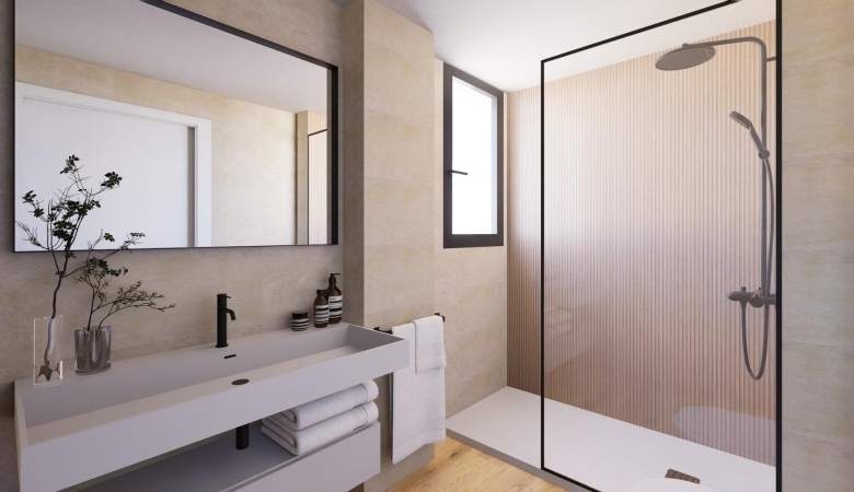 Apartamento de planta baja con 2 dormitorios y amplia terraza a 100 metros del mar en Jávea(Alicante)