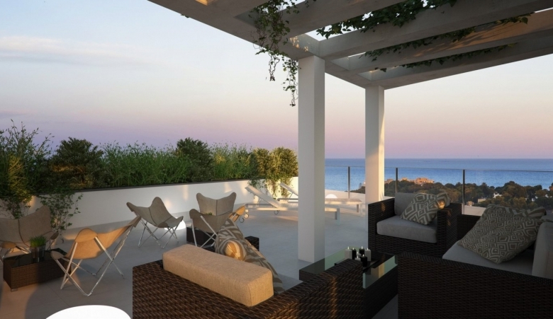 Ático en venta obra nueva con piscina en Campoamor
