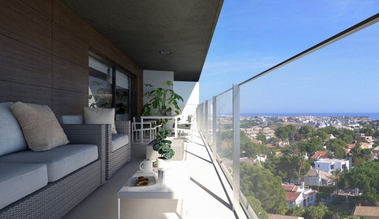 Ático en venta obra nueva con piscina en Campoamor