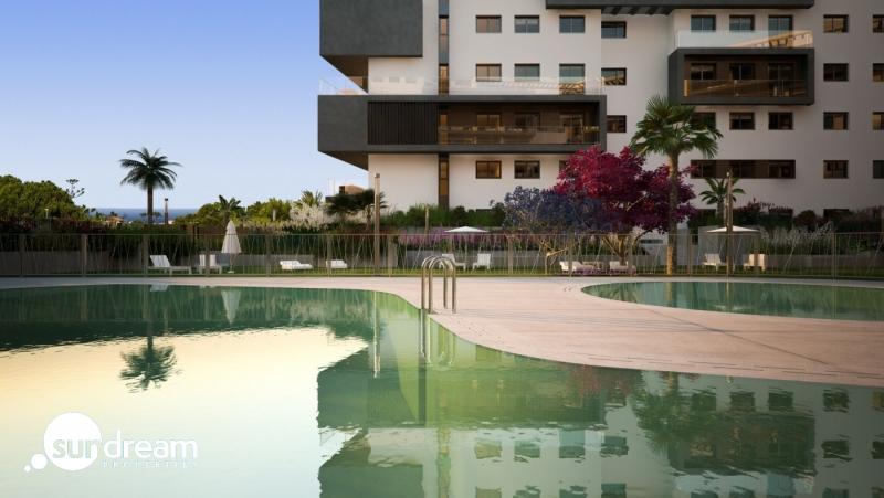 Ático en venta obra nueva con piscina en Campoamor
