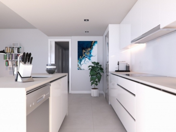 Ático en venta obra nueva con piscina en Campoamor