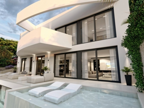 IMPRESIONANTE VILLA DE LUJO DE 4 DORM.DE NUEVA CONSTRUCCIÓN  EN ALTEA