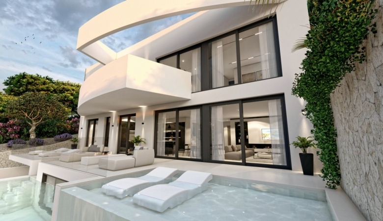 IMPRESIONANTE VILLA DE LUJO DE 4 DORM.DE NUEVA CONSTRUCCIÓN  EN ALTEA