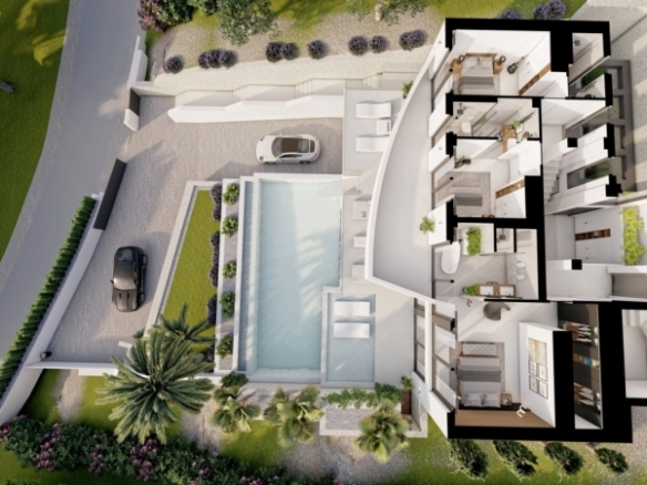 IMPRESIONANTE VILLA DE LUJO DE 4 DORM.DE NUEVA CONSTRUCCIÓN  EN ALTEA