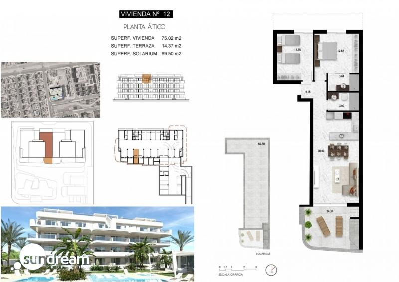 MAGNIFICO ÁTICO DE NUEVA CONSTRUCCIÓN EN LOMAS DE CABO ROIG