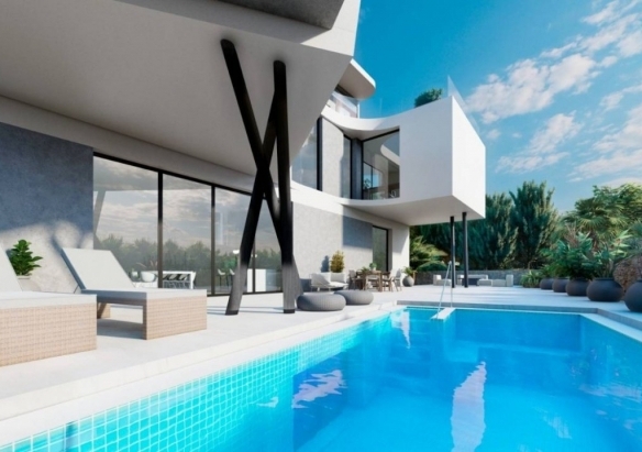 VILLA DE LUJO DE OBRA NUEVA EN CAMPOAMOR.