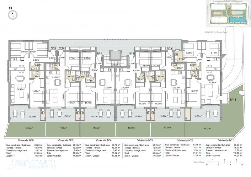 APARTAMENTO NUEVO DE PLANTA BAJA DE 2 DORM. CON JARDÍN PRIVADO EN PILAR DE LA HORADADA