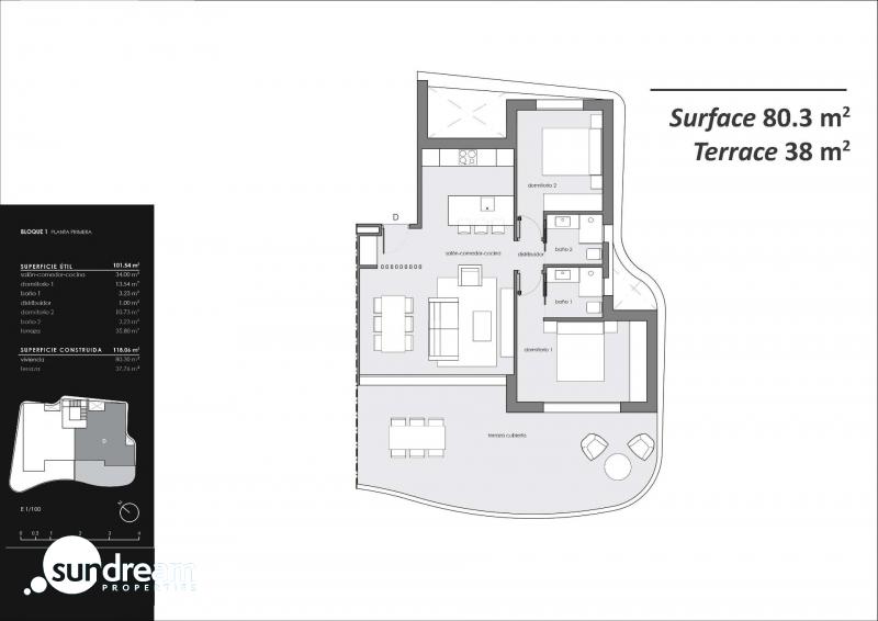 APARTAMENTO MODERNO DE NUEVA CONSTRUCCIÓN EN EL RASO, GUARDAMAR DEL SEGURA
