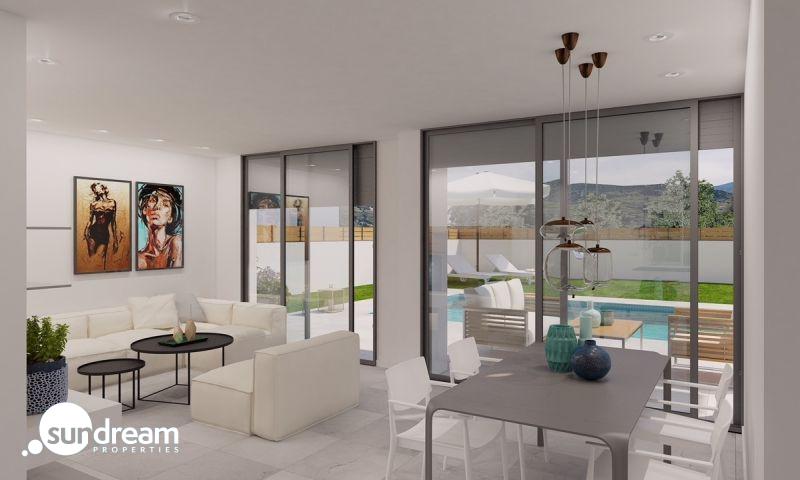 ESTUPENDA VILLA MODERNA DE 3 DORMITORIOS Y PISCINA PRIVADA EN ASPE(ALICANTE)