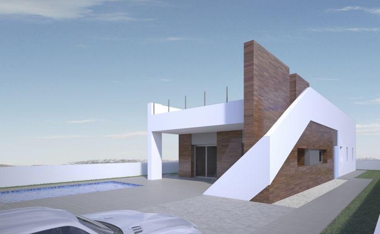 ESTUPENDA VILLA MODERNA DE 3 DORMITORIOS Y PISCINA PRIVADA EN ASPE(ALICANTE)