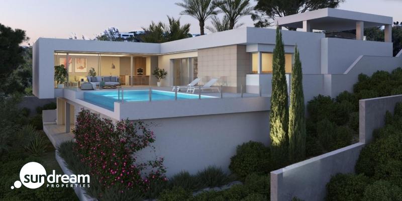 VILLA DE OBRA NUEVA CON VISTAS AL MAR EN CUMBRE DEL SOL