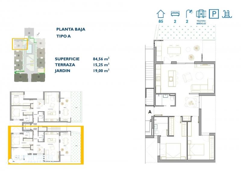 APARTAMENTO DE PLANTA BAJA DE 2 DORMITORIOS EN SAN PEDRO DEL PINATAR