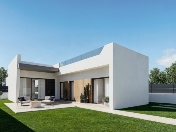 MAGNIFICA VILLA DE NUEVA CONSTRUCCIÓN EN UNA SOLA PLANTA EN SAN MIGUEL DE SALINAS