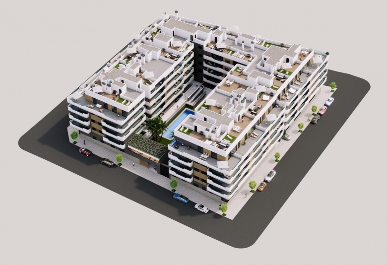 MODERNO APARTAMENTO DE PLANTA BAJA DE NUEVA CONSTRUCCIÓN DE 2 DORM. EN SANTA POLA