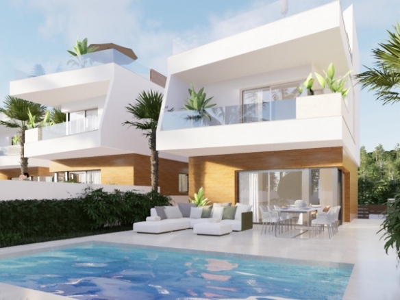 VILLA DE 3 DORMITORIOS DE NUEVA CONSTRUCCIÓN EN PILAR DE LA HORADADA EN EL CAMPO DE GOLF.