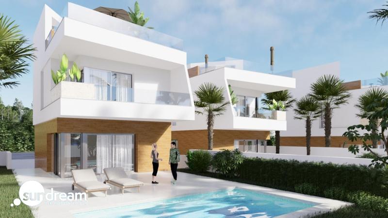 g_39906-6-2 VILLA DE 3 DORMITORIOS DE NUEVA CONSTRUCCIÓN EN PILAR DE LA HORADADA EN EL CAMPO DE GOLF.