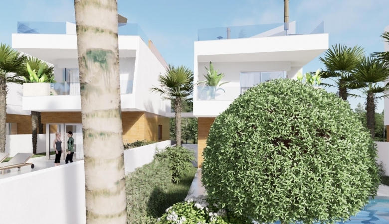 VILLA DE 3 DORMITORIOS DE NUEVA CONSTRUCCIÓN EN PILAR DE LA HORADADA EN EL CAMPO DE GOLF.