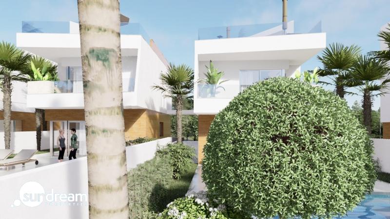 g_39906-6-36 VILLA DE 3 DORMITORIOS DE NUEVA CONSTRUCCIÓN EN PILAR DE LA HORADADA EN EL CAMPO DE GOLF.
