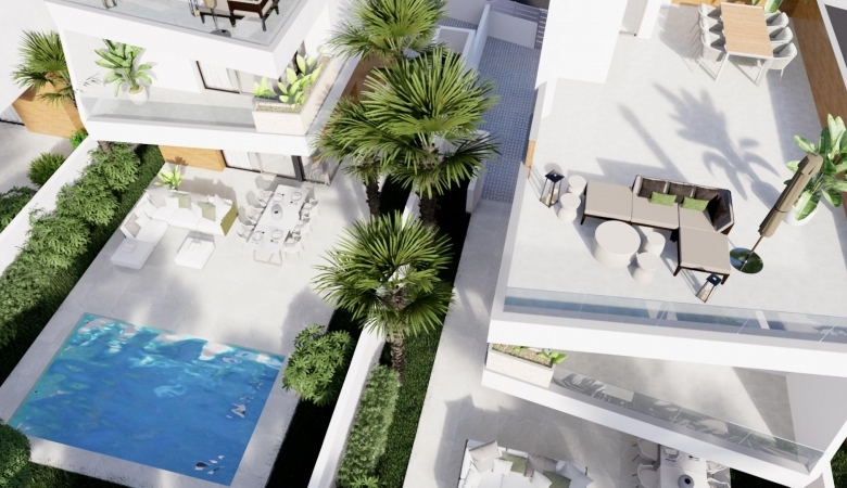 VILLA DE 3 DORMITORIOS DE NUEVA CONSTRUCCIÓN EN PILAR DE LA HORADADA EN EL CAMPO DE GOLF.