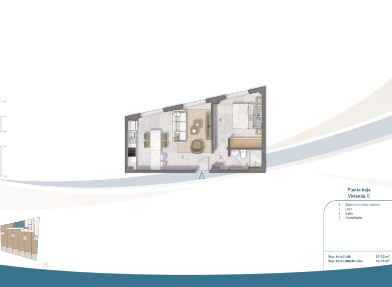 APARTAMENTO DE PLANTA BAJA EN PRIMERA LÍNEA DE PLAYA EN SAN PEDRO DEL PINATAR