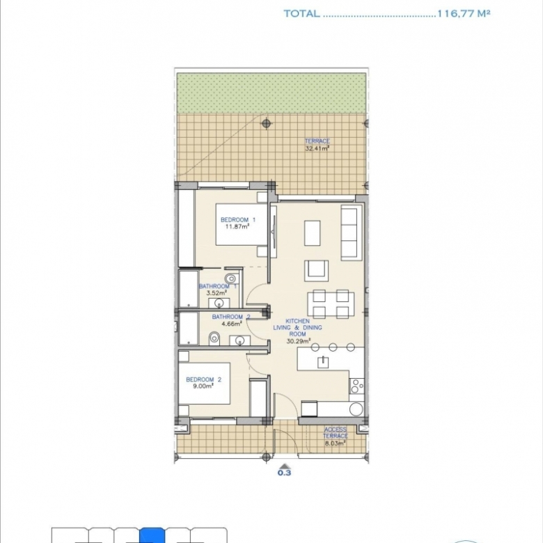 APARTAMENTO DE NUEVA CONSTRUCCIÓN EN RESORT DE GOLF EN LOS ALCAZARES