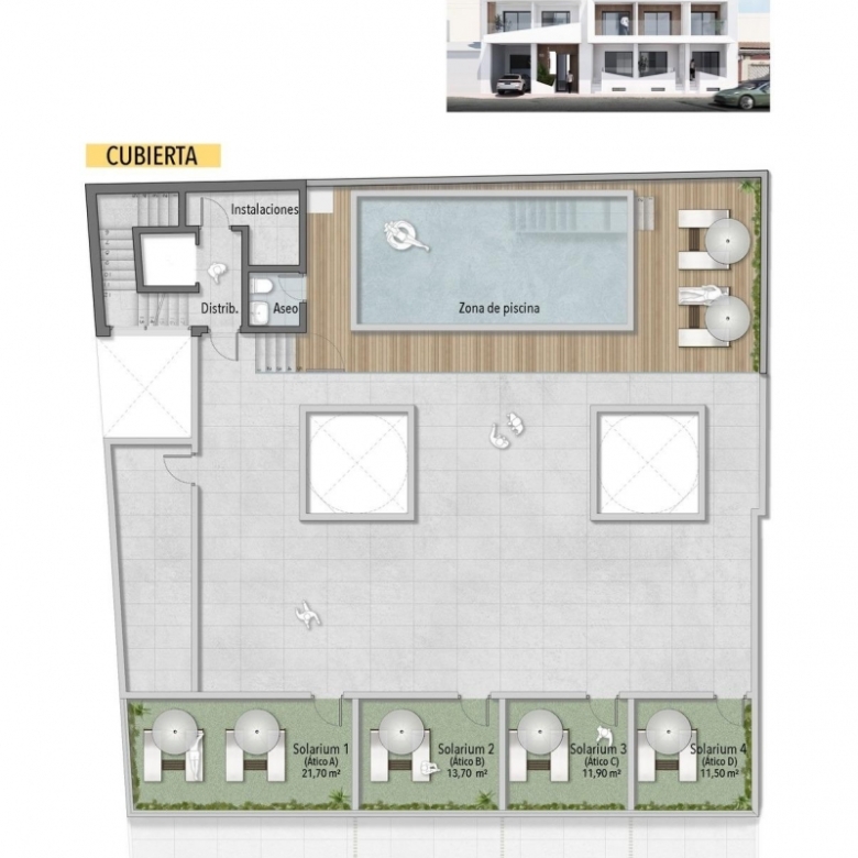 Ático en venta a 250m de la Playa del Cura en Torrevieja