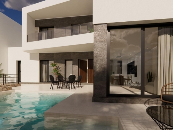 Chalet adosado a la venta con piscina privada en Dolores