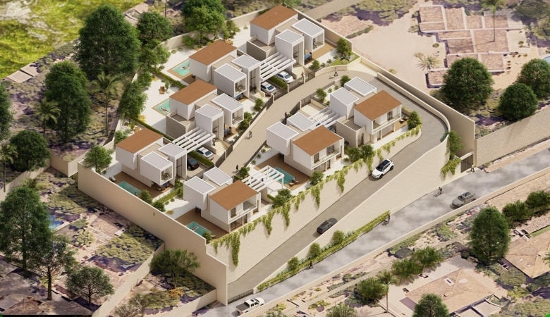 Chalet independiente con piscina privada en La Nucia