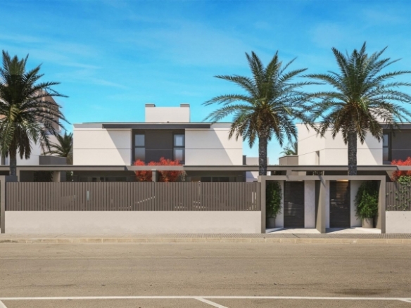 Pareado a la venta de 3 dormitorios en los Nietos, La Manga del Mar Menor.