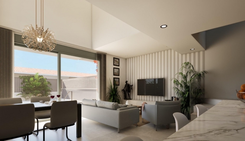 Pareado a la venta de 3 dormitorios en los Nietos, La Manga del Mar Menor.