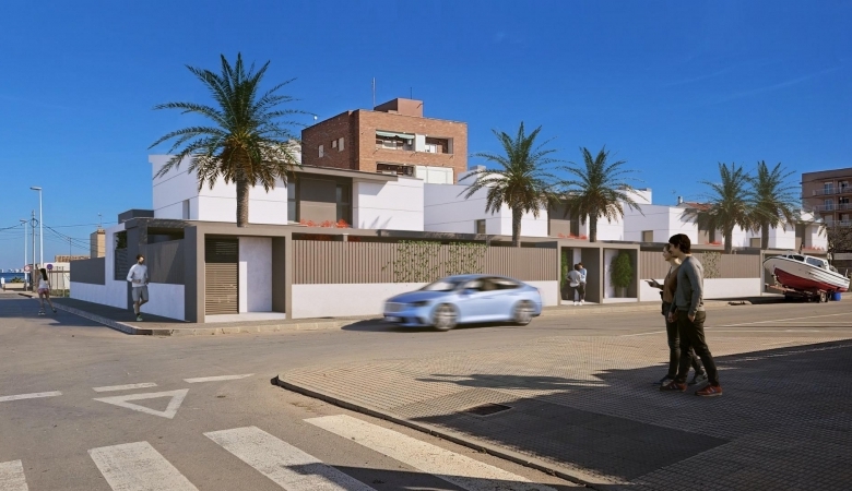 Pareado a la venta de 3 dormitorios en los Nietos, La Manga del Mar Menor.