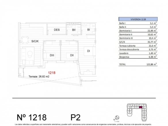 Apartamento de 3 dormitorios a la venta en San Miguel de Salinas(Alicante)