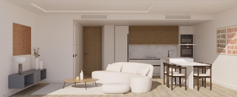 Bungalow de planta alta de 2 dorm. a 300m de la playa y con Vistas al Mar en La Mata, Torrevieja