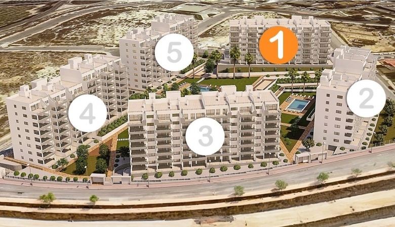 Piso en venta obra nueva y garaje San Miguel de Salinas