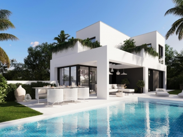 Chalet obra nueva en venta con piscina en Finestrat