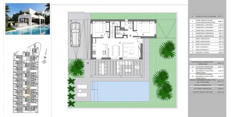 Chalet obra nueva en venta con piscina en Finestrat
