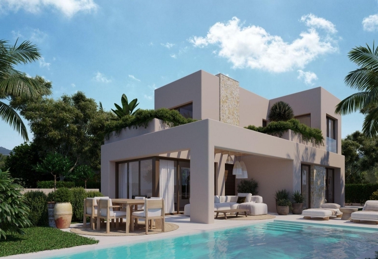 Chalet obra nueva en venta con piscina en Finestrat